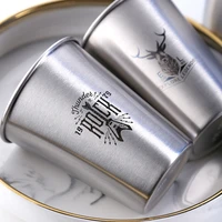 industry ins style 304 stainless steel northerneurope spray paint beer coffee gargle cups cold water drinks household office use