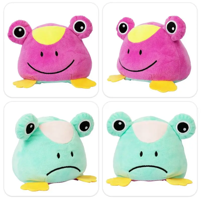 

1PC Blue Double-Sided Flip Cat Dog Gato Kids Soft Gift Plushie Plush Animals Double-Sided Flip Doll Toy Peluches For Pulpos Girl