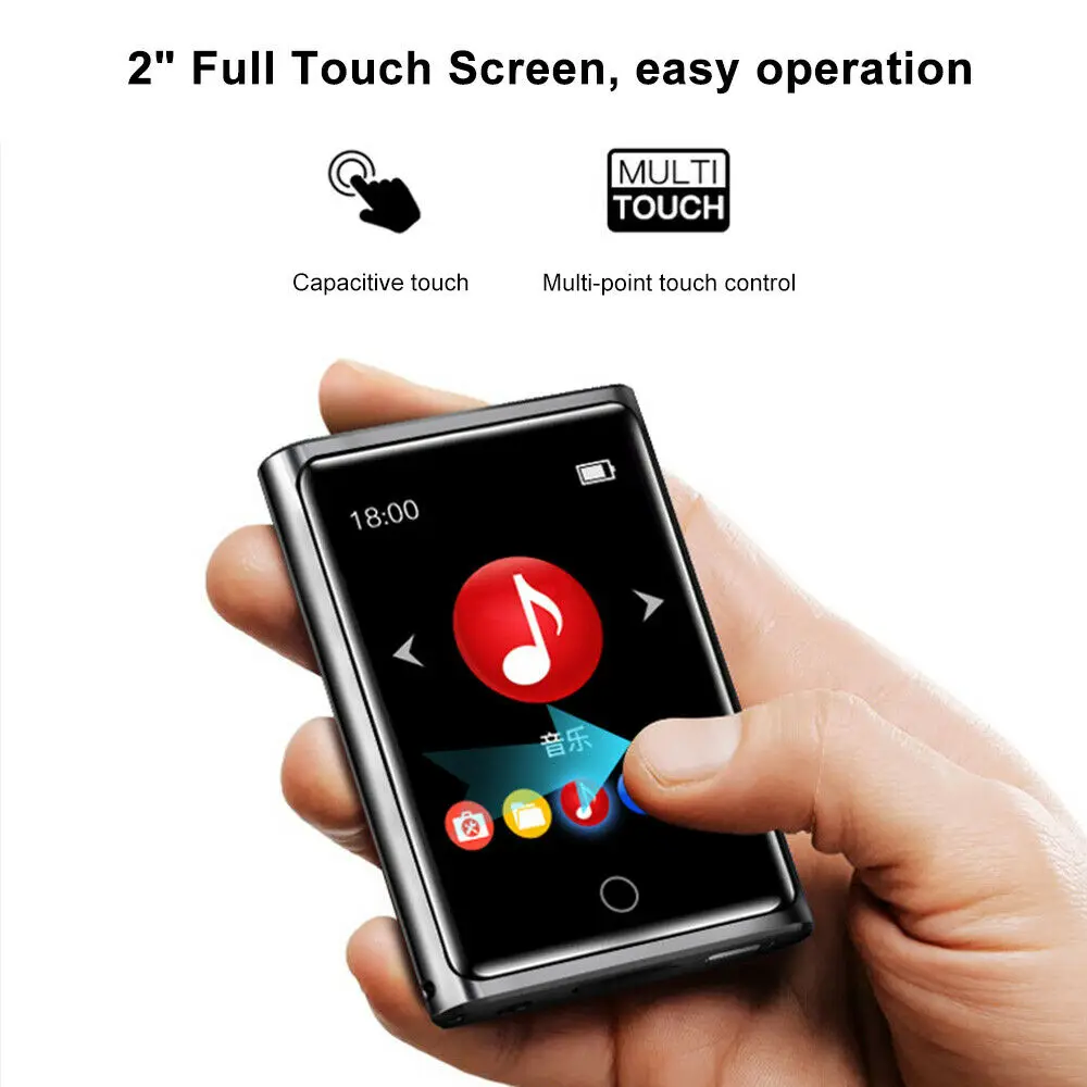 RUIZU M2 Bluetooth MP3 плеер полный сенсорный Экран 8 Гб оперативной памяти 16 встроенной