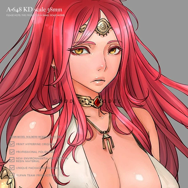 

38mm Resin model kits figure beauty colorless and self-assembled A-648