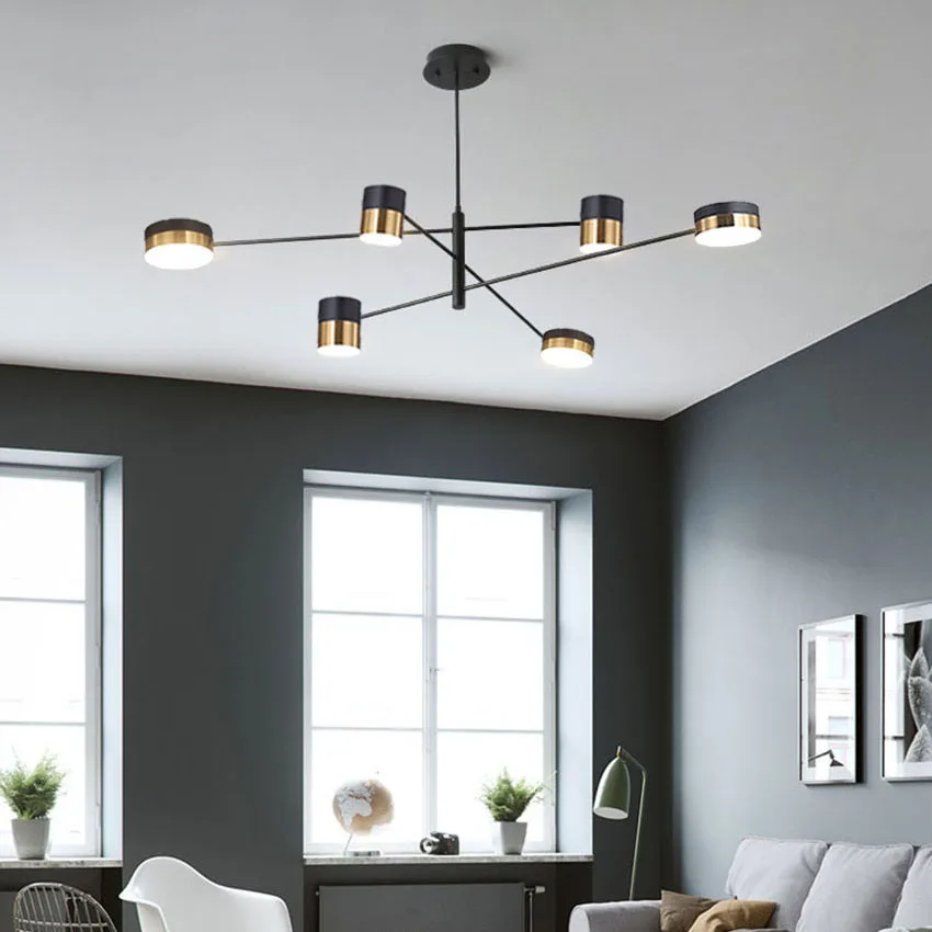 Современная светодиодная люстра подвесной светильник в скандинавском стиле с