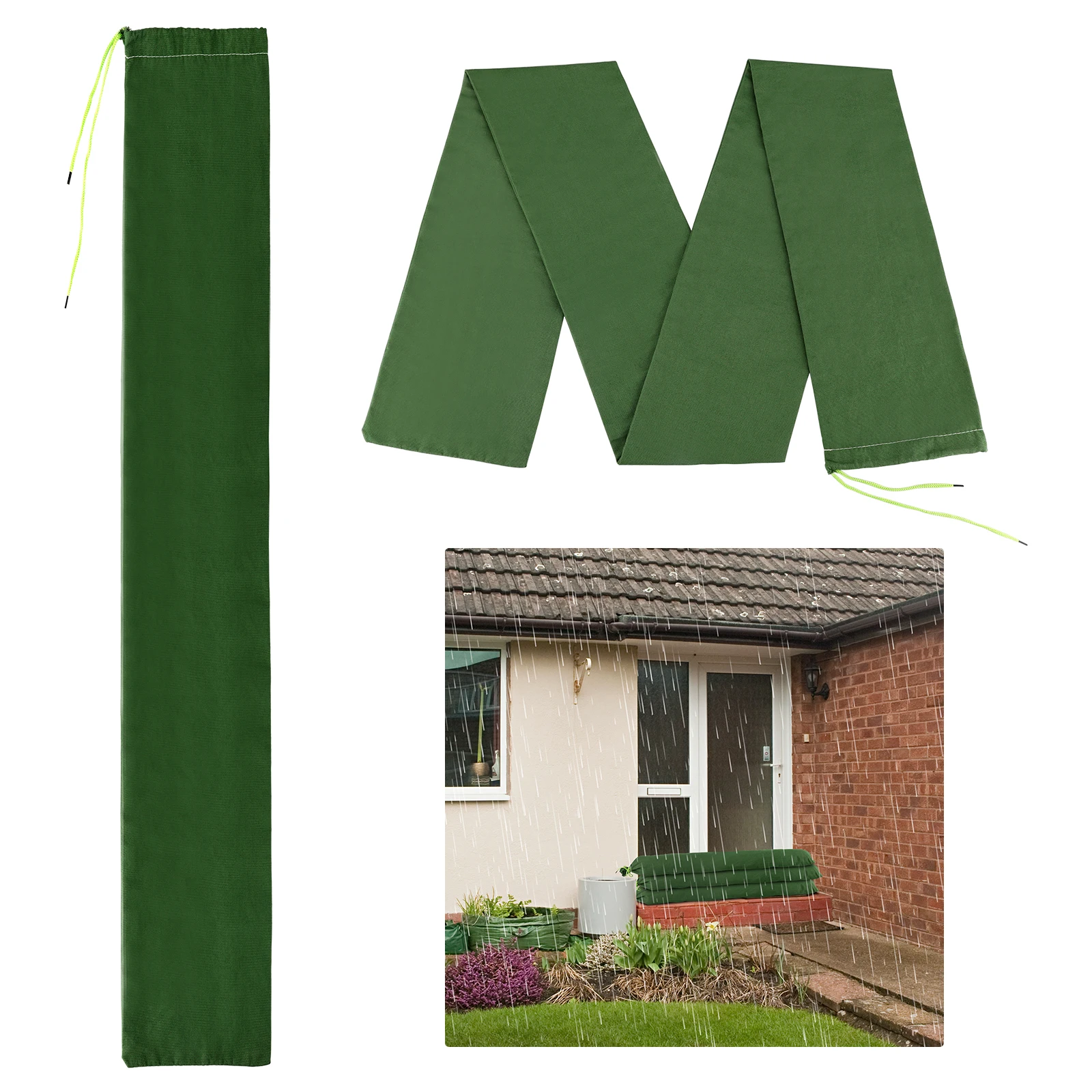 

Long Canvas Bags Property Home Waterproofing Rainy Season And Hurricanes Thickened Flood-Proof Drawstring Sandbags