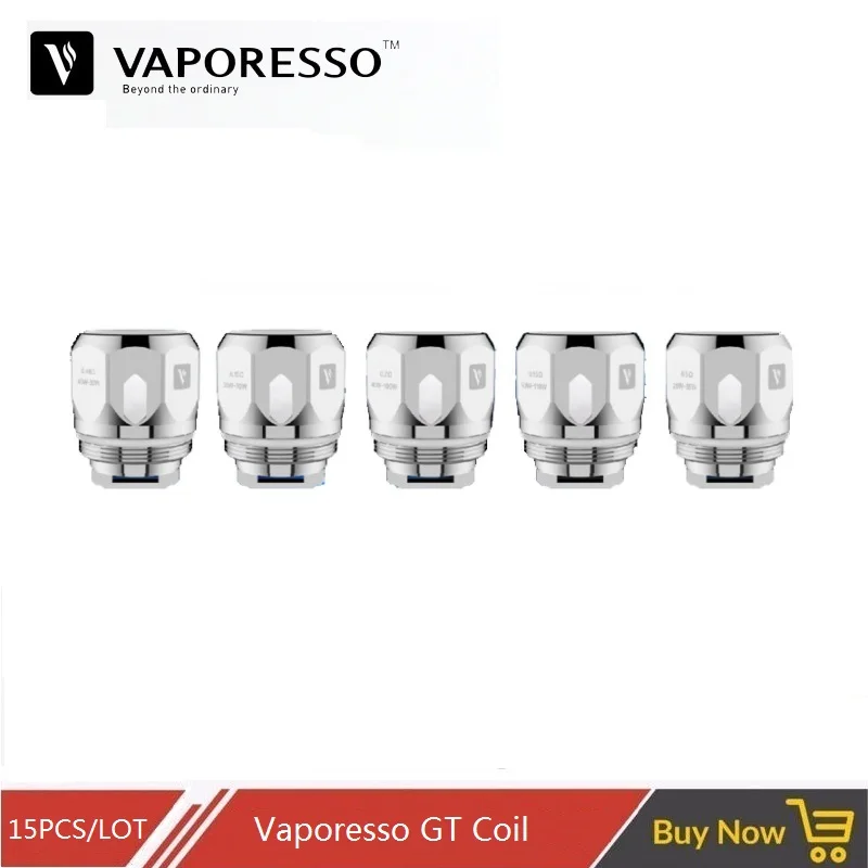 15 шт./лот Vaporesso GT Core GT Ccell GT2 GT4 GT6 GT8 Vape катушка для TVF8 атомайзер NRG Танк Swag Мститель комплект испаритель ядро