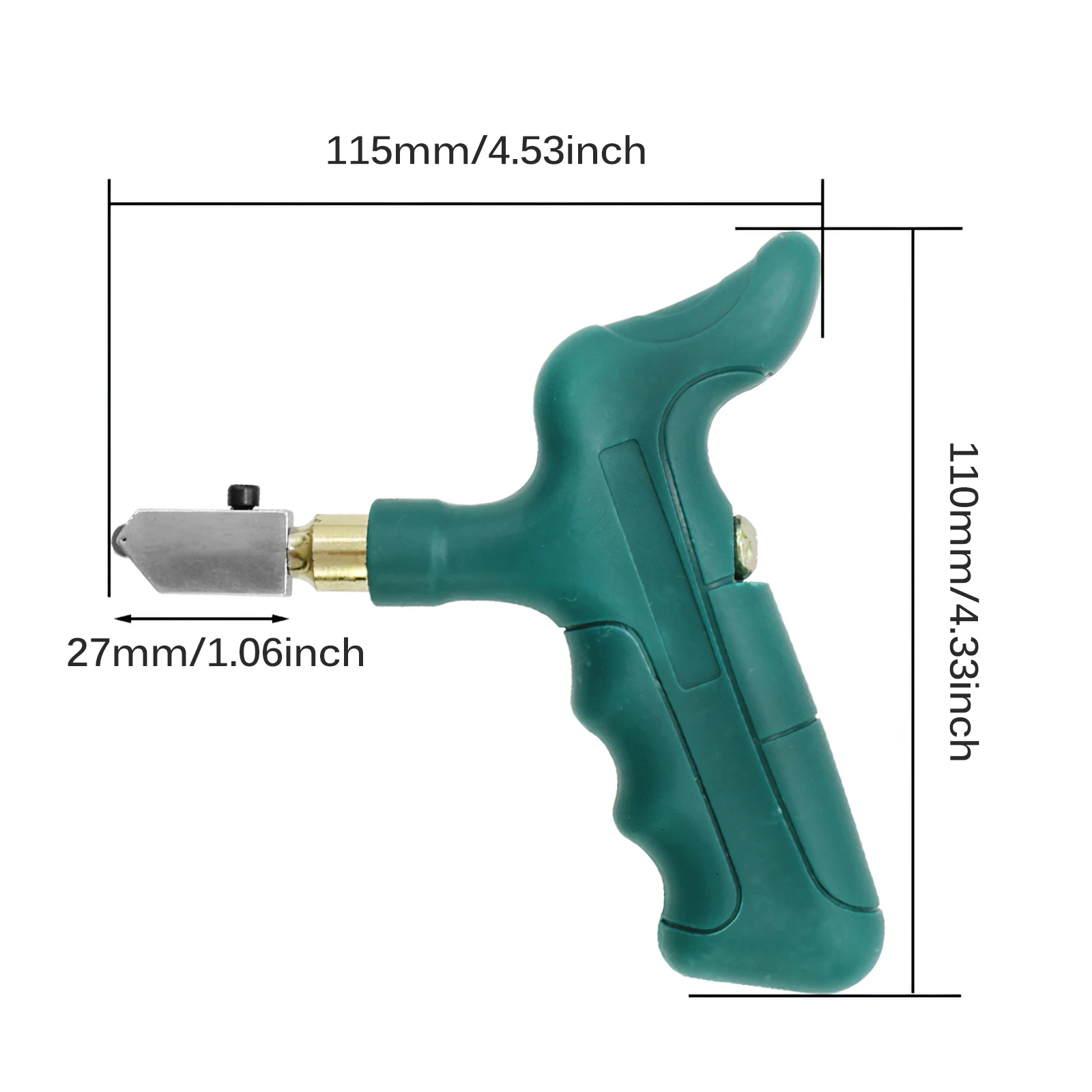 

Professional Glass Cutter Kit Ergonomic T-Shaped Handle Tile Divider for Mirror Opener Manual Glass Tile Cutting Tools