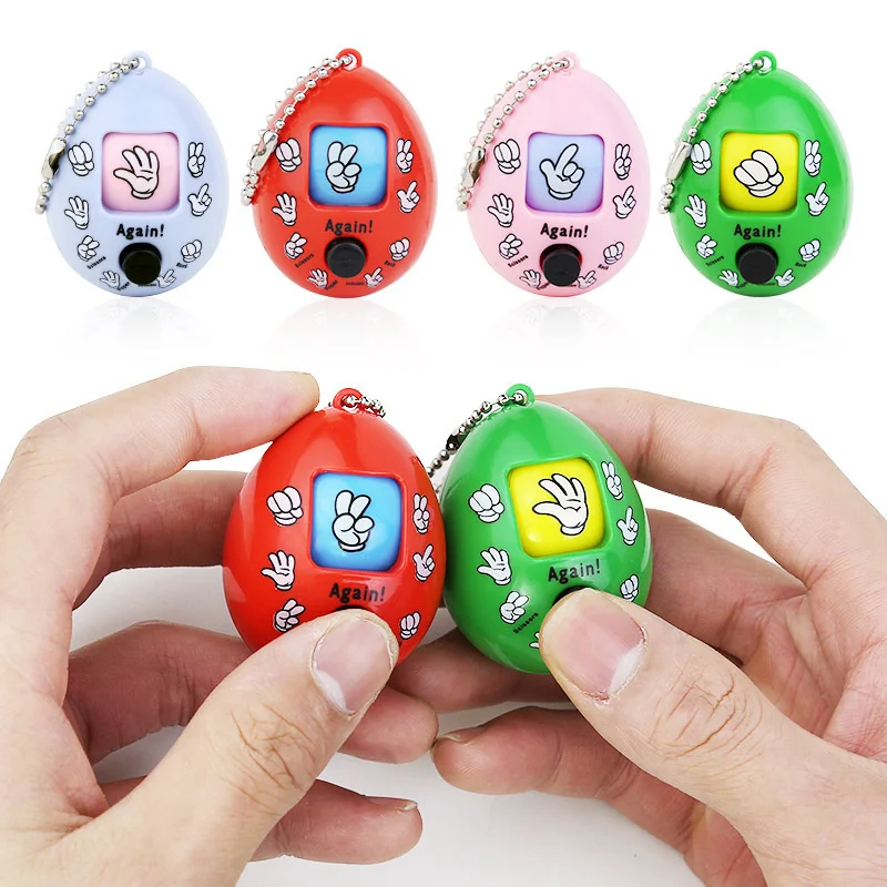 

New Family Mora Games Rock Paper Scissors Play Egg Toys Family Games Keychain Novelty Antistress Interactive Toys Random Color