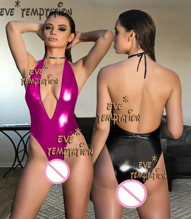 Сексуальное блестящее нижнее белье из ПВХ горячие эротические куклы для танца на