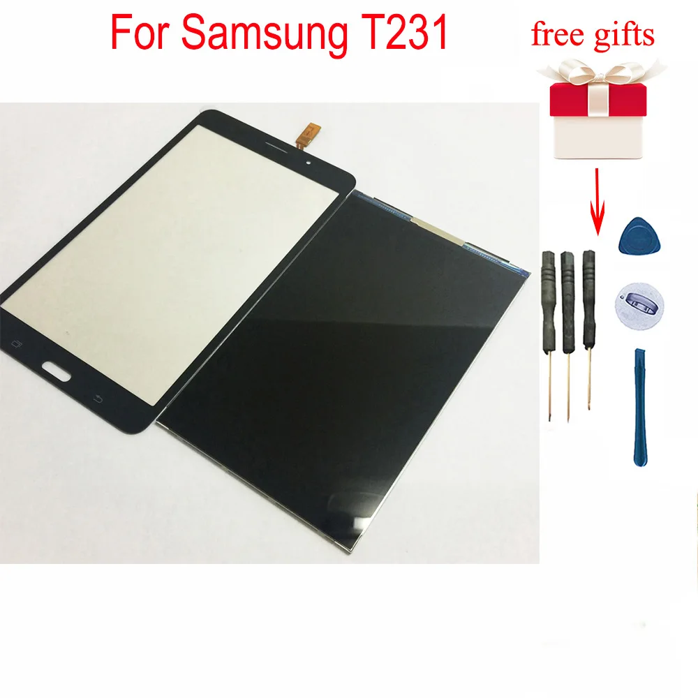 Для samsung T231 ЖК-дисплей сенсорный экран дигитайзер Замена для samsung Galaxy Tab 4 7,0 SM-T231 T235