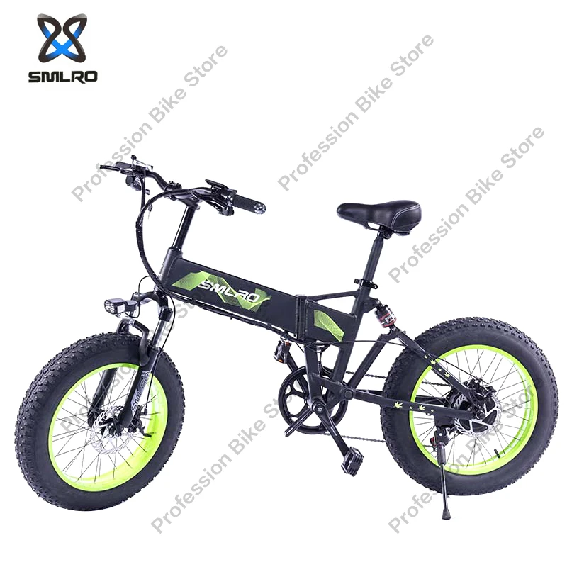 Günstig SMLRO M6F Erwachsene Elektrische Bike 20 Zoll 750W 48V 15AH 40-45KM Bereich E-Bike Faltbare Mobilität Berg Fett Fahrrad Elektromobil