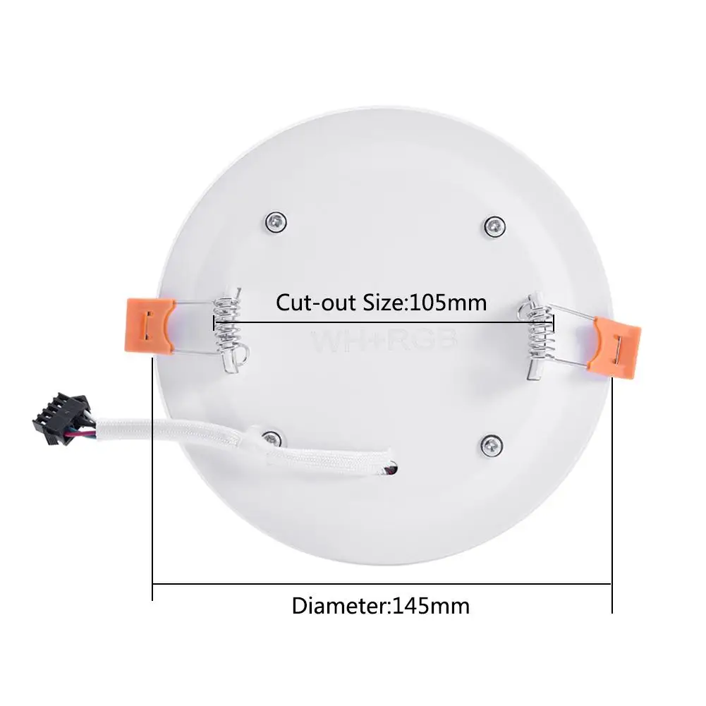 

Dual Color LED Panel Light Recessed Ceiling Down Light Spotlight Cool White Blue / RGB For Super Market Exhibition Bars Bedroom