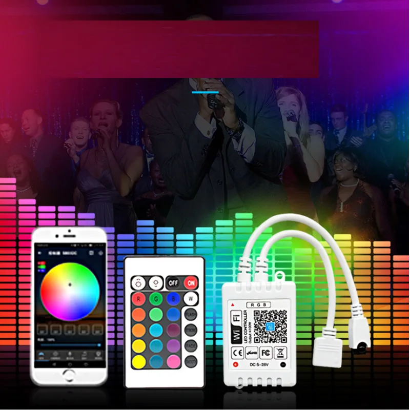 

Wifi Remote Control RGB strip LED Lighting remoter Module DC 12V 5V 24V