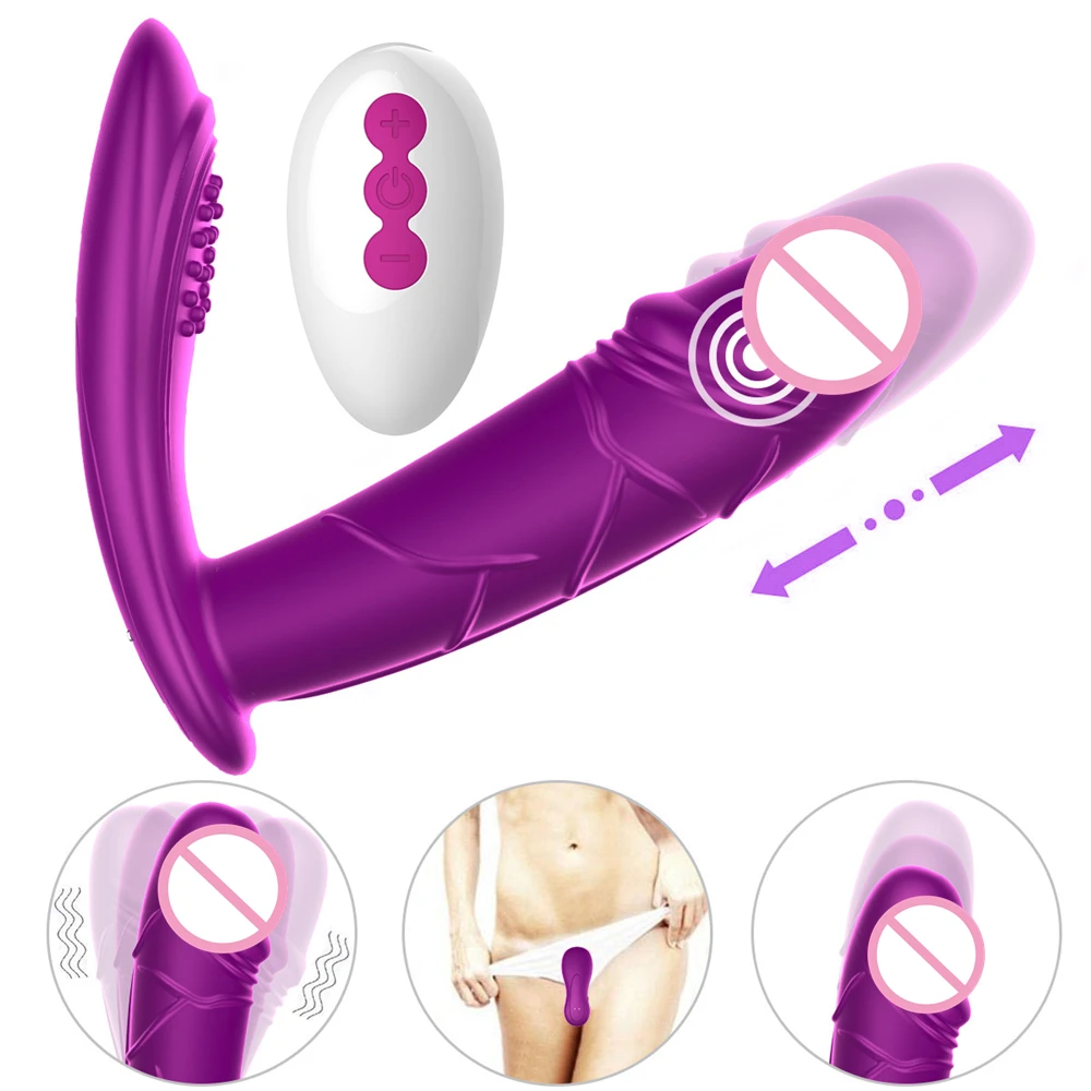 Носимый вибратор фаллоимитатор 10 скоростей вибрирующие трусики вагинальный