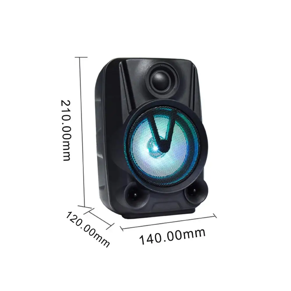 

Ymesy 2021 BT Portable Speaker Color Changing LED Light Rechargeable Karaoke Machine Supports TF Card/USB FM , Perfect for Party