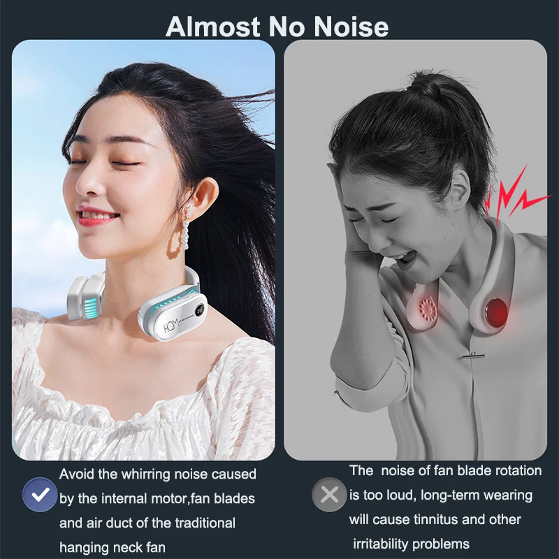 Мини вентилятор для кондиционера портативный подвесной кулер шеи с Usb портом