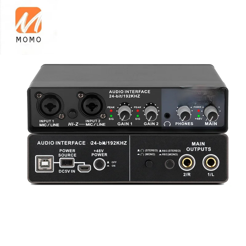

Usb Audio Interface Music External Condenser Microphone Recording Sound Card For Pc Recorder Computer Studio Live