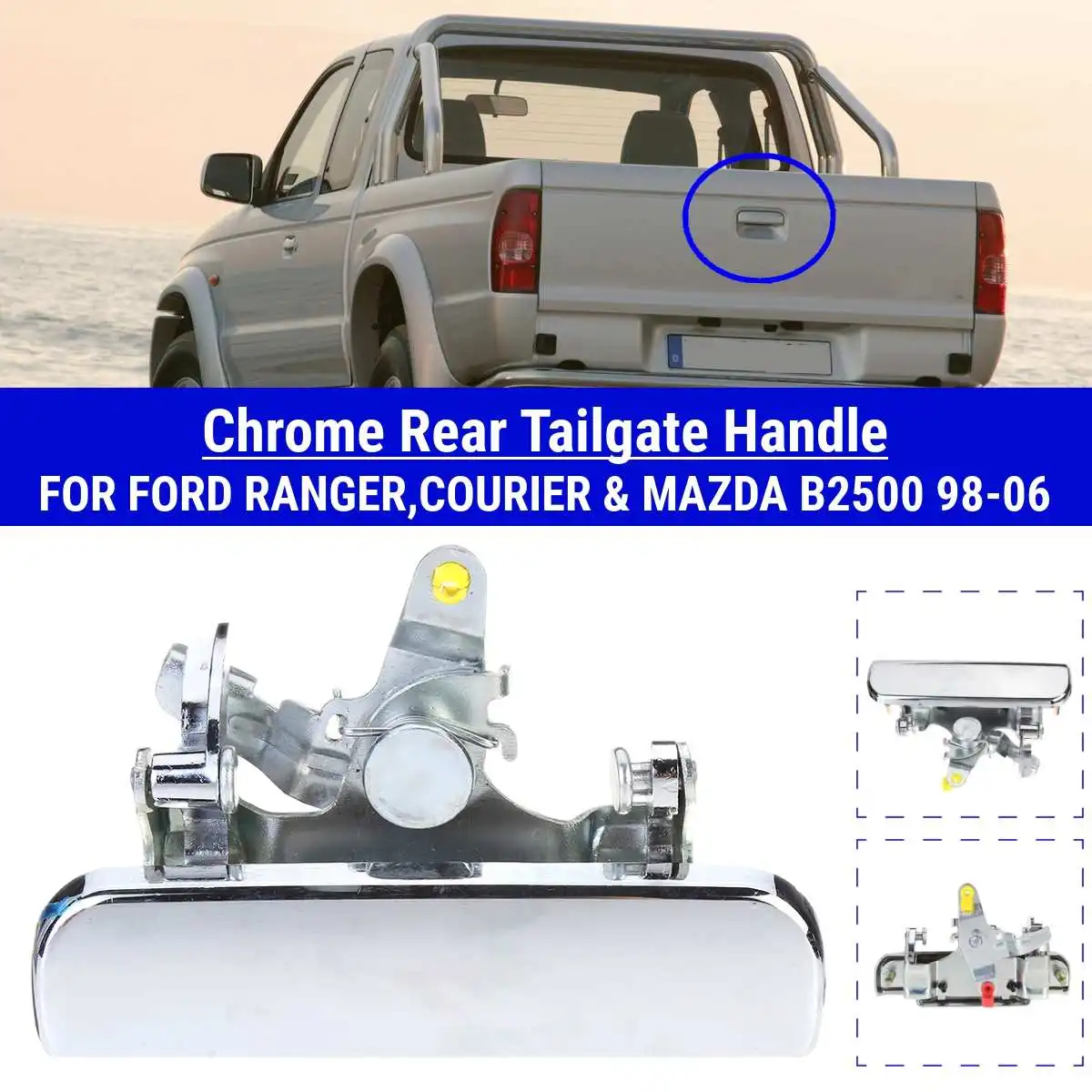 1 шт. Запасная часть ручки задней двери автомобиля для Ford Courier Pickup Ranger Mazda 2WD-4WD B2500 1986-2006 гг.