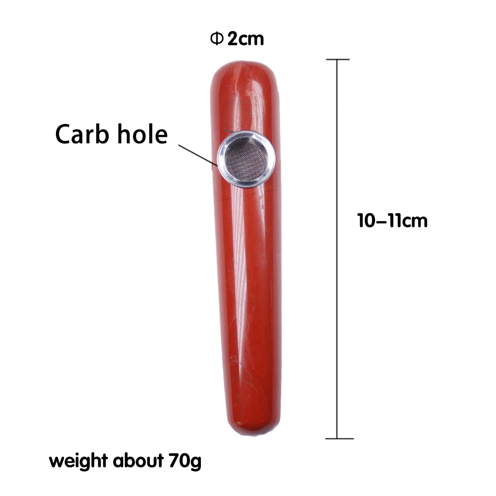 Natural Quartz Smoking Pipe Crystal massage stick Healing gemstone wand With Metal Filter wholesale price | Дом и сад