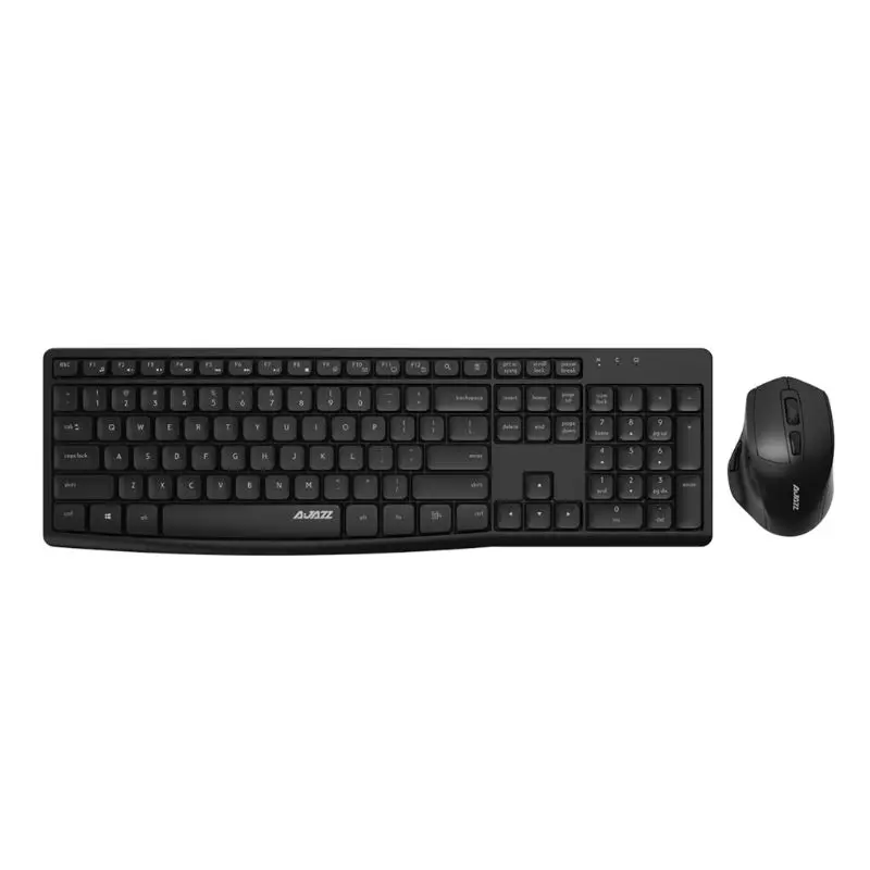 

New Ajazz A2030W Mute Waterproof 10m 2.4GHz Wireless Keyboard and Mouse Set Desktop Notebook for Office Home Use