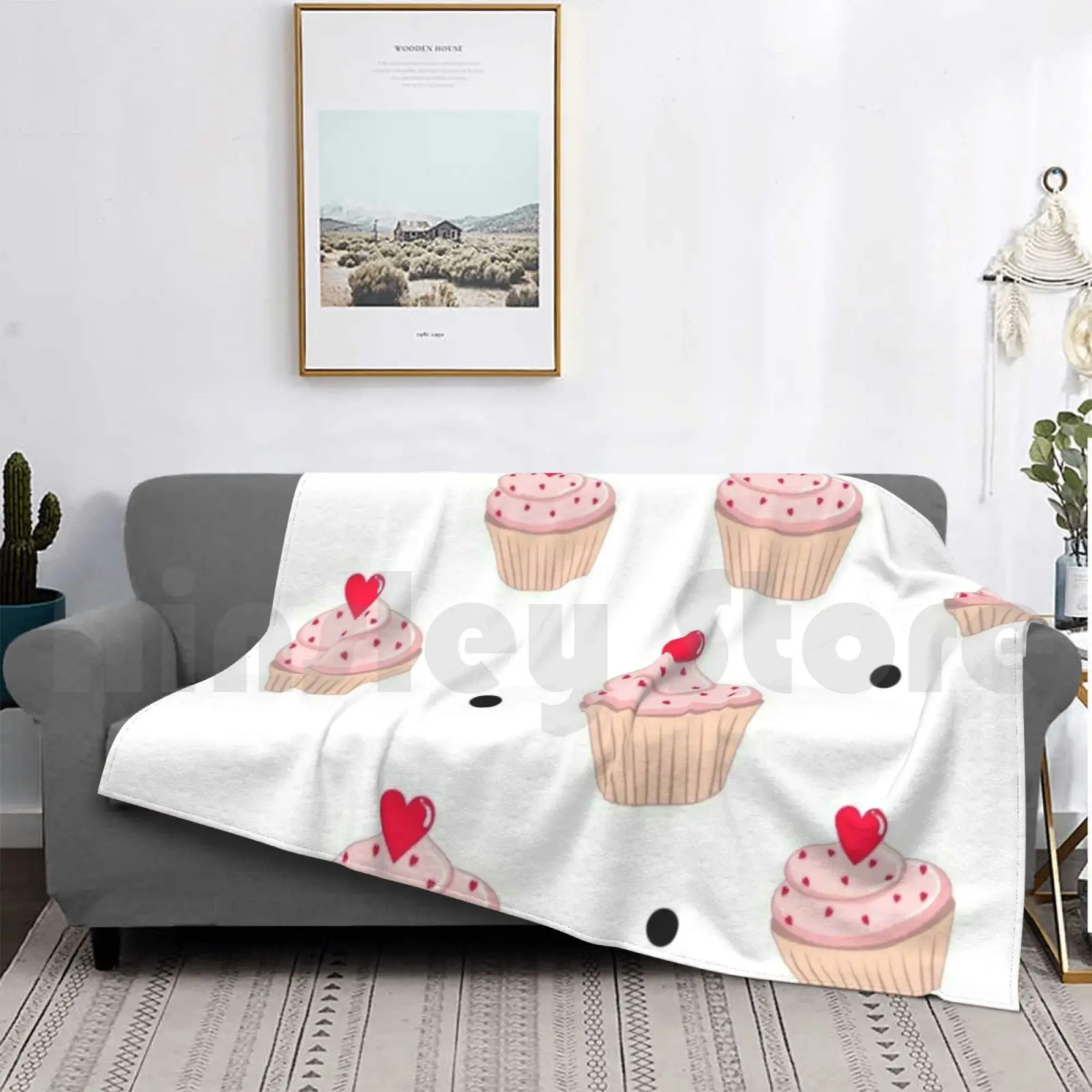 Одеяло с узором торта модное одеяло на заказ пончик десерт еда сладкое домашнее