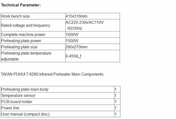 220 В или 110 В Puhui T8280 PCB подогреватель плита предварительного нагрева плита T-8280 IR-Preheating духовка Цельсия ремонт припоя демонтаж