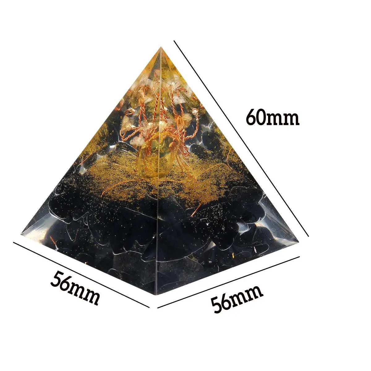 Реалистичная пирамида органита 6 см|Камни| |