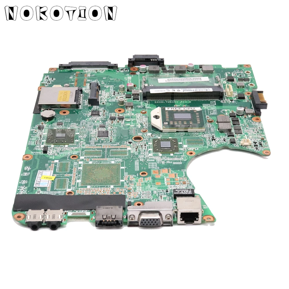 Материнская плата NOKOTION A000076380 DA0BL7MB6D0 для TOSHIBA Satellite L655D L650D материнская ноутбука S1