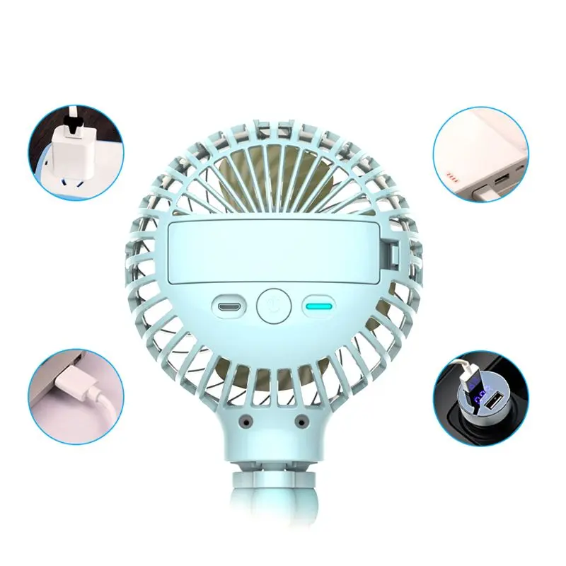 

2019 New Octopus Deformation Small Fan Three-Speed Large Wind Charging Mini Handheld Small Fan