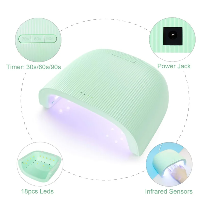 Машинка для стрижки 48 Вт лампа ногтей Быстросохнущий машина интеллигентая (ый)