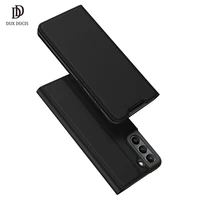 for samsung galaxy s21 fe case duxducis magnetic stand flip pu wallet leather case for samsung galaxy s21fe cover with card slot