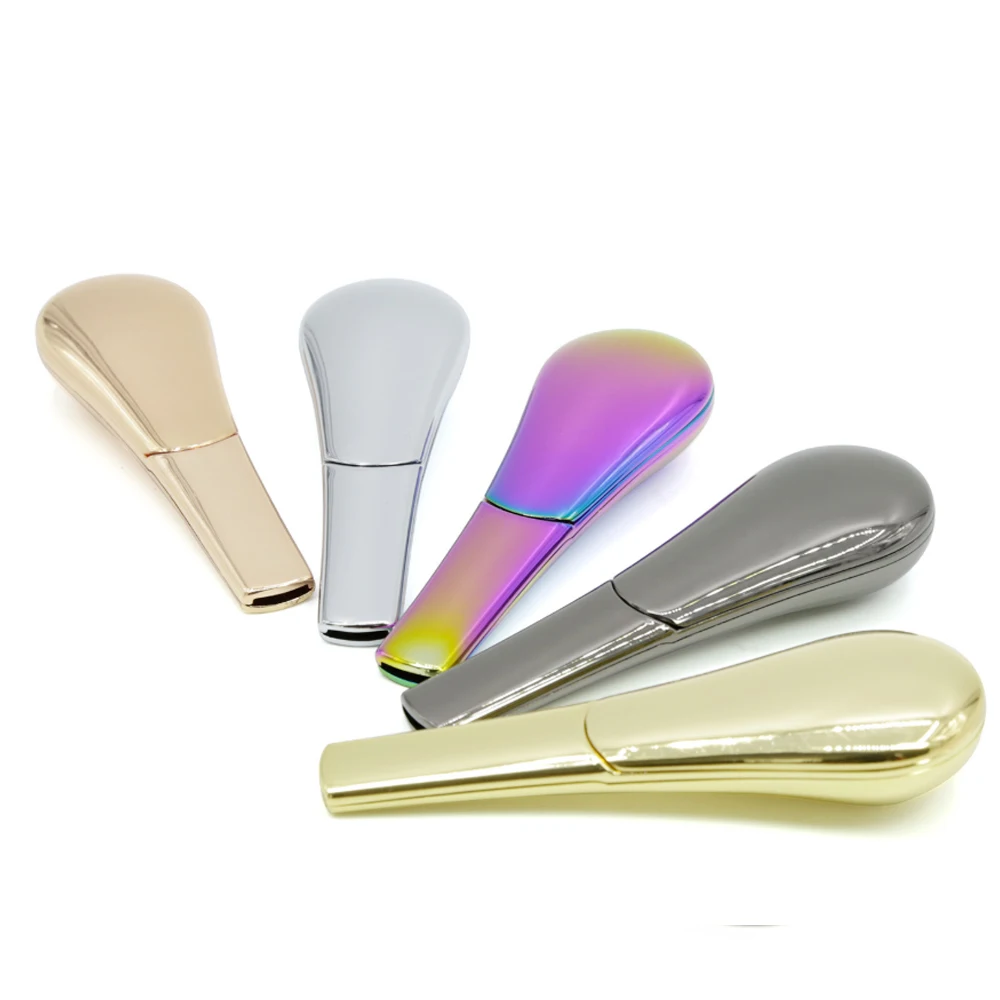 10 шт. металлическая трубка в форме ложки портативная для курения табака