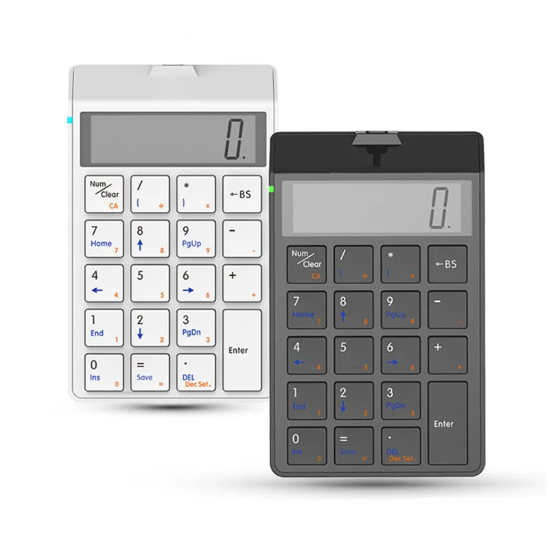 

Bluetooth Wireless Calculator Keypad USB Charging Financial Accounting Keyboard 12-digit Display Keyboard Calculator Dual-use