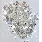 12 цветов Блеск, серебряный массивный блеск микс, дизайн ногтей, смоляные формы, бокал для вина, полиэстер, свободный блеск, бутылка 20 г