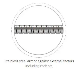 SC APC бронированный волоконно-Волоконный патч-кабель LC оптический патч-корд FTTH