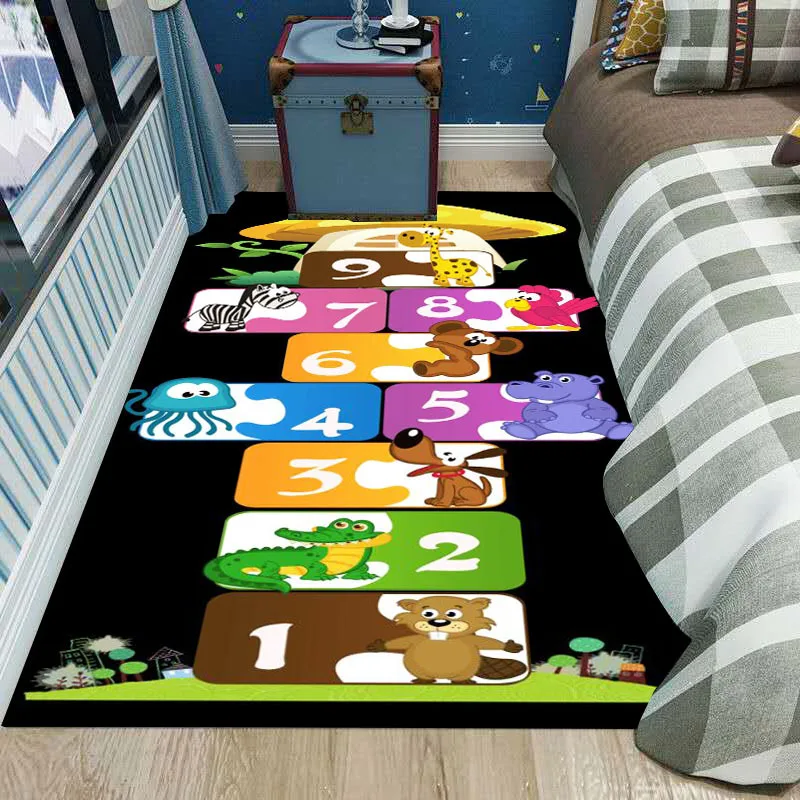 

New Unicorn Pattern 3D Printing Carpets for Living Room Bedroom Big Area Rugs Kids Play Crawl Mats Alfombra Child Home 200x300cm