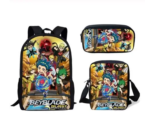 Модные школьные сумки аниме Beyblade Burst Evolution рюкзаки для подростков девочек