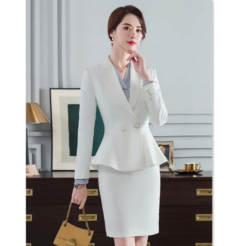 Женский костюм с юбкой комплект из двух предметов юбка и длинным рукавом