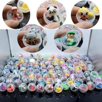 5pcs 32mm plastic siamese capsules toy balls with different toy ramdom mix for vending machine funny egg
