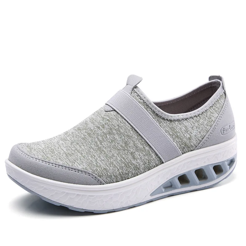 

Ladies Sneakers Ladies Casual Shoes Suede Round Shape Air Cushion Color Matching Breathable Non Slip Women Flat Shoes Slip-On