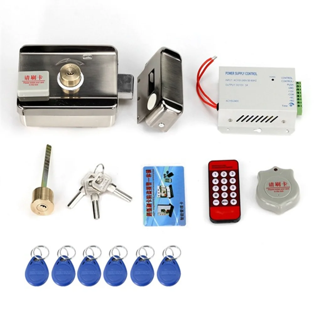 

Homefong Video Intercom 7 Inch Wired Video Door Phone System Door Access Control System with Lock RFID Card