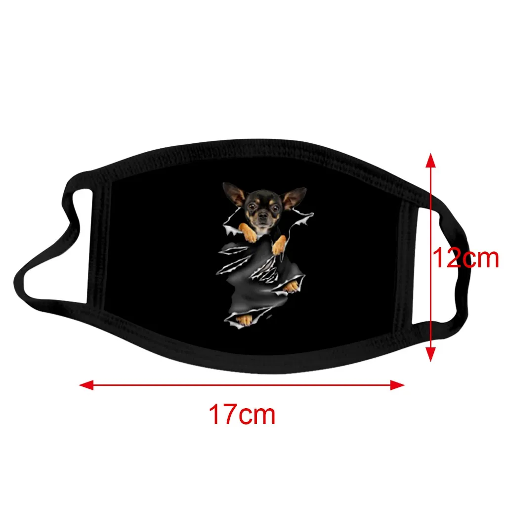 Уход за кожей лица маска для собак хлопковая с принтом Солнцезащитная удобная и