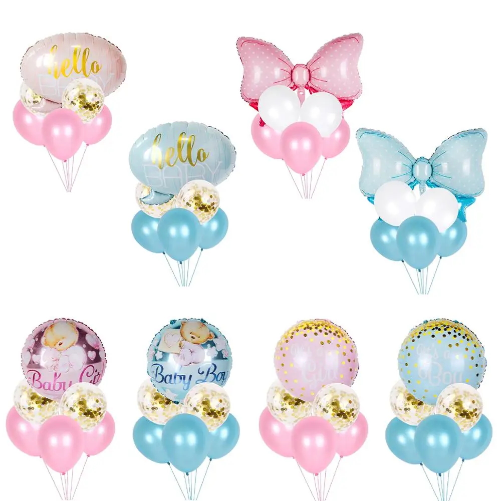

PATIMATE Baby Pink Blue Birthday Balloons 1st Birthday Party Decorations Kids Its A Boy Girl Baby Shower Decor BabyShower Favors