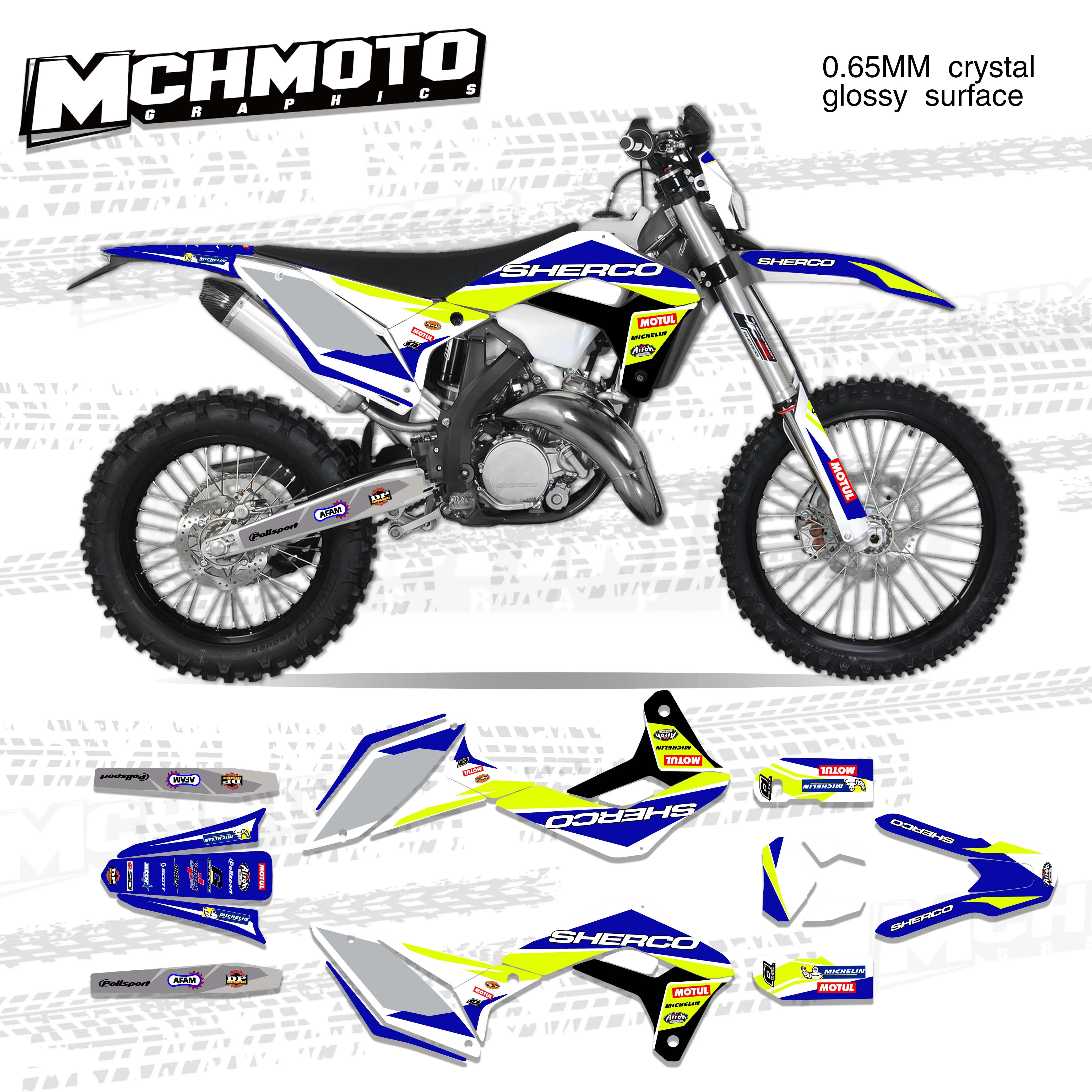 MCHMFG   Decal for Sherco SE SEF SER 125 250 300 450 2017 2018 2019 2020 Motorcycle Fairing Sticker graphics
