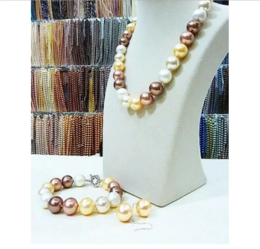 Модные ювелирные изделия бесплатная доставка комплект из 14 мм черного