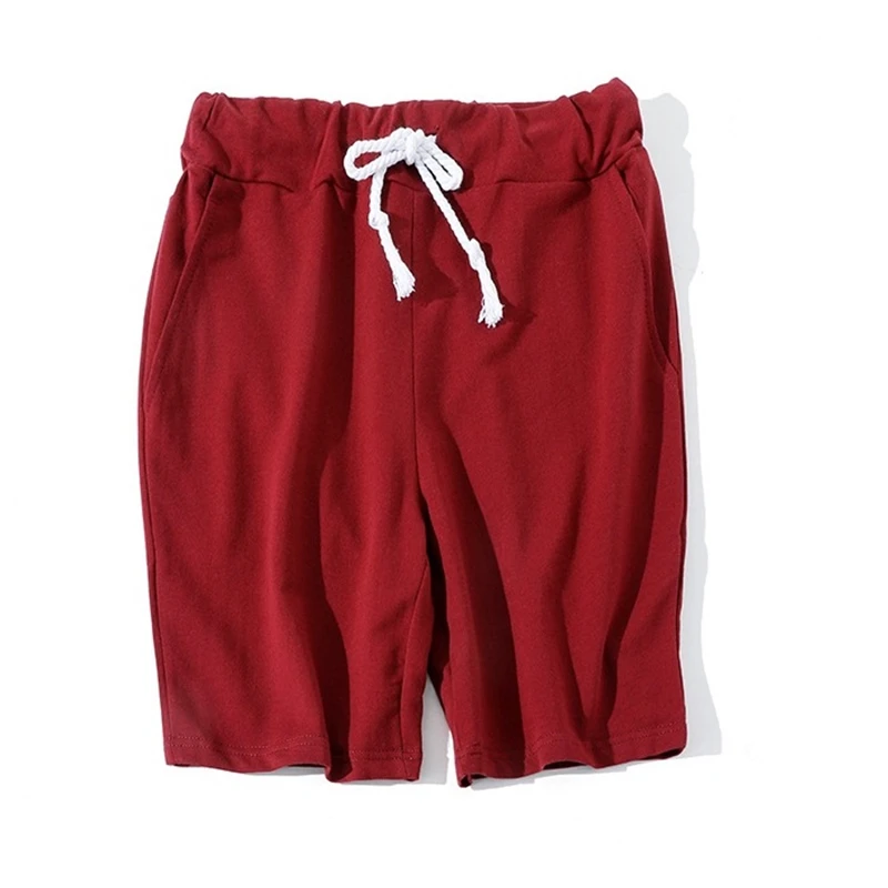 Шорты мужские однотонные длинные хлопковые спортивные штаны богатые цвета лето