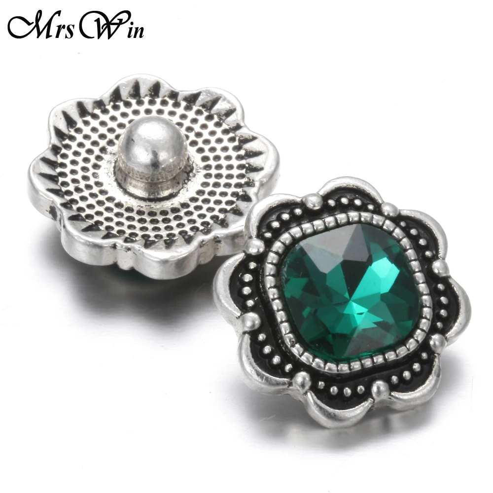 6 шт./лот новые застежки ювелирные изделия горный хрусталь Подсолнух 18 мм кнопки