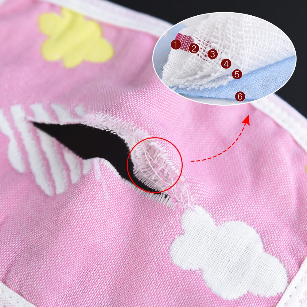 8/10 шт. детская защитная маска хлопковые газовые маски дышащие удобные для детей