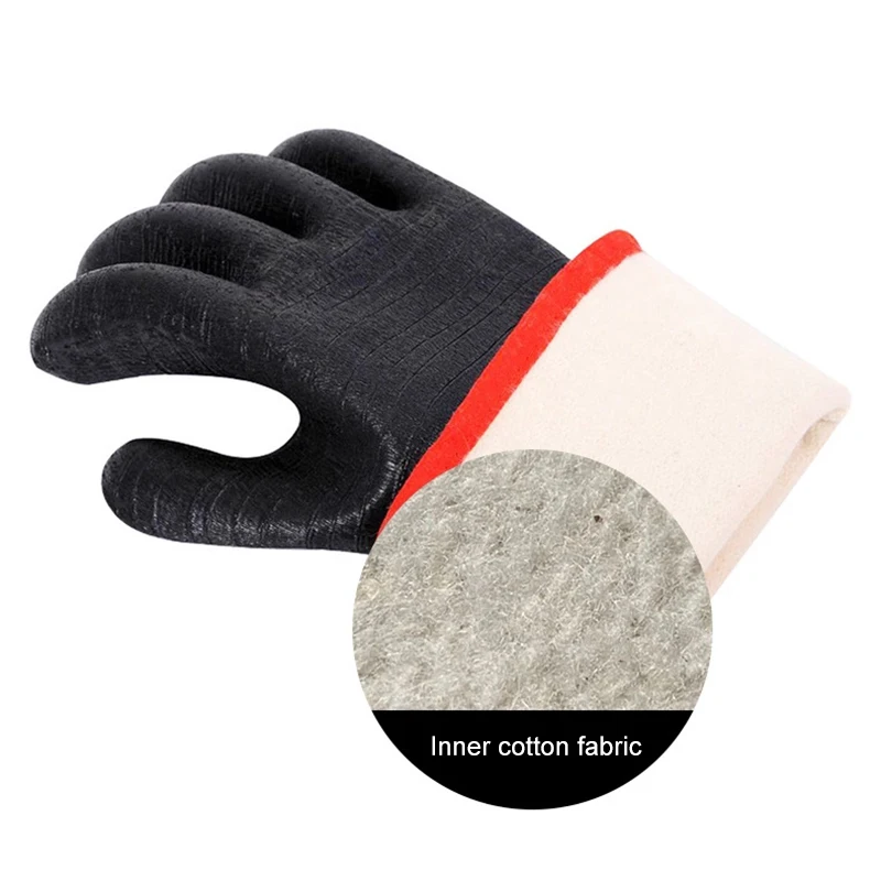 

Grill BBQ Glove Heat Resistant Oven Gloves Waterproof Fireproof Oil Resistant Barbecue Hand Protection Cooking Accessory FP8
