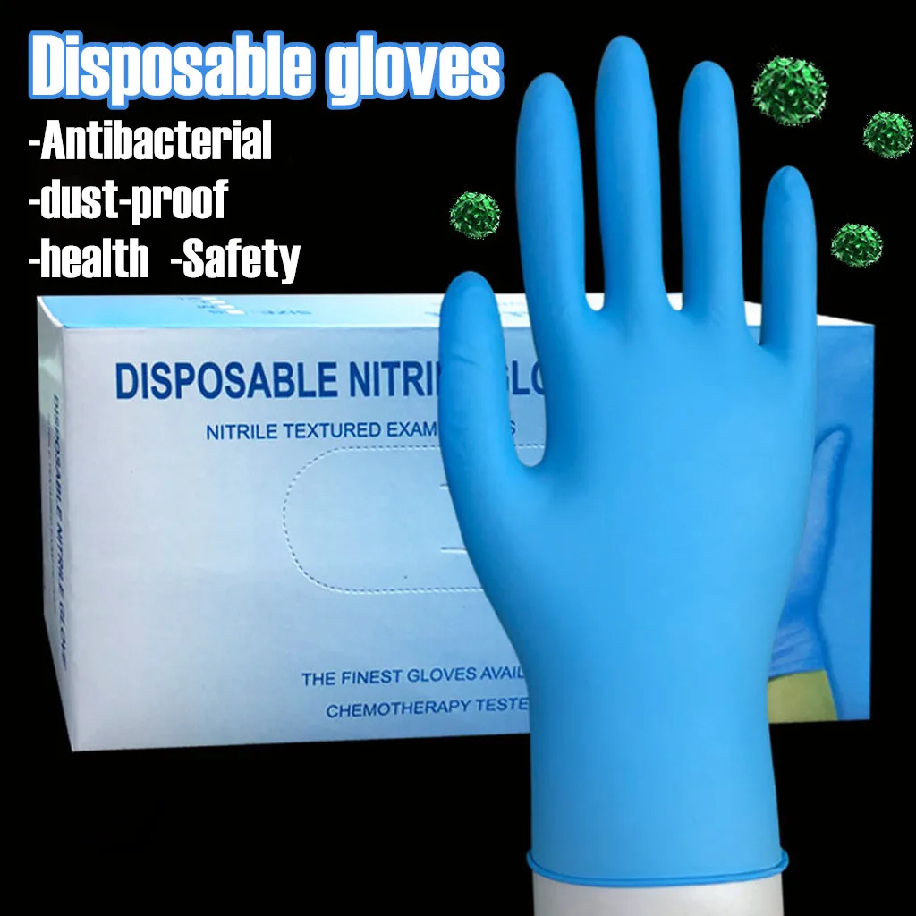 50 пар резиновых удобных одноразовых эластичных механических нитриловых