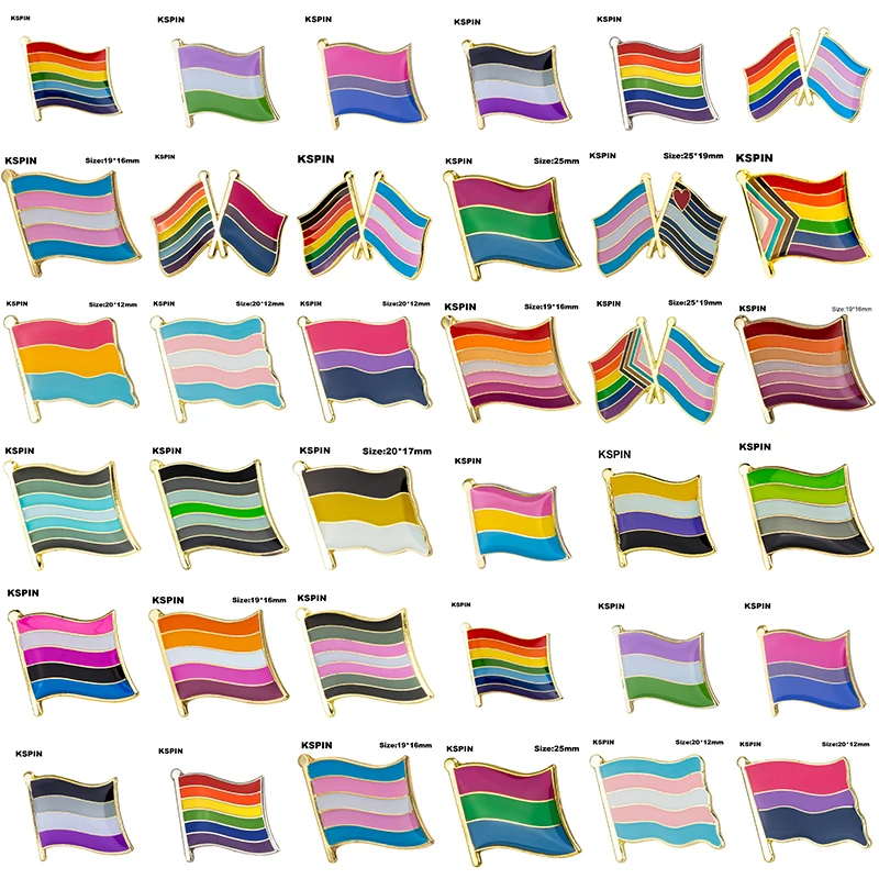 Значок на лацкан для геев бисексуалов транссексуалов брошь 20 шт. Лот 10 | Дом и сад