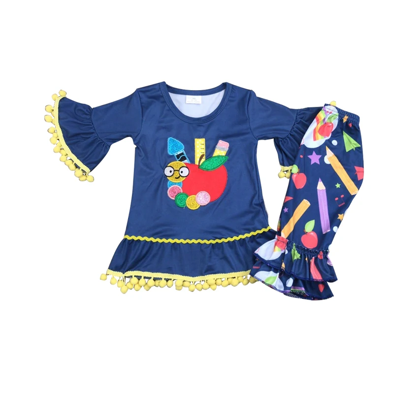 

Hot sale Baby clothing set with kids wear back to school clothes shorts sets summer girls' outfits