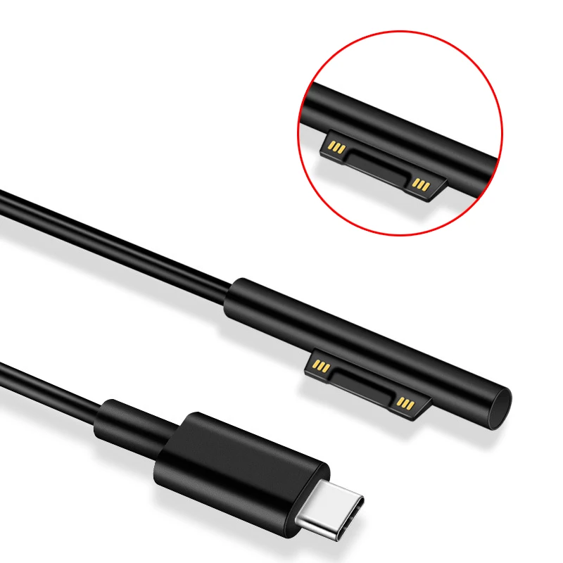 1.5M USB C Charging Cable 12V Built-In PTC Protect Compatible for Surface Pro 3/4 | Электроника